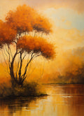Paysage doré