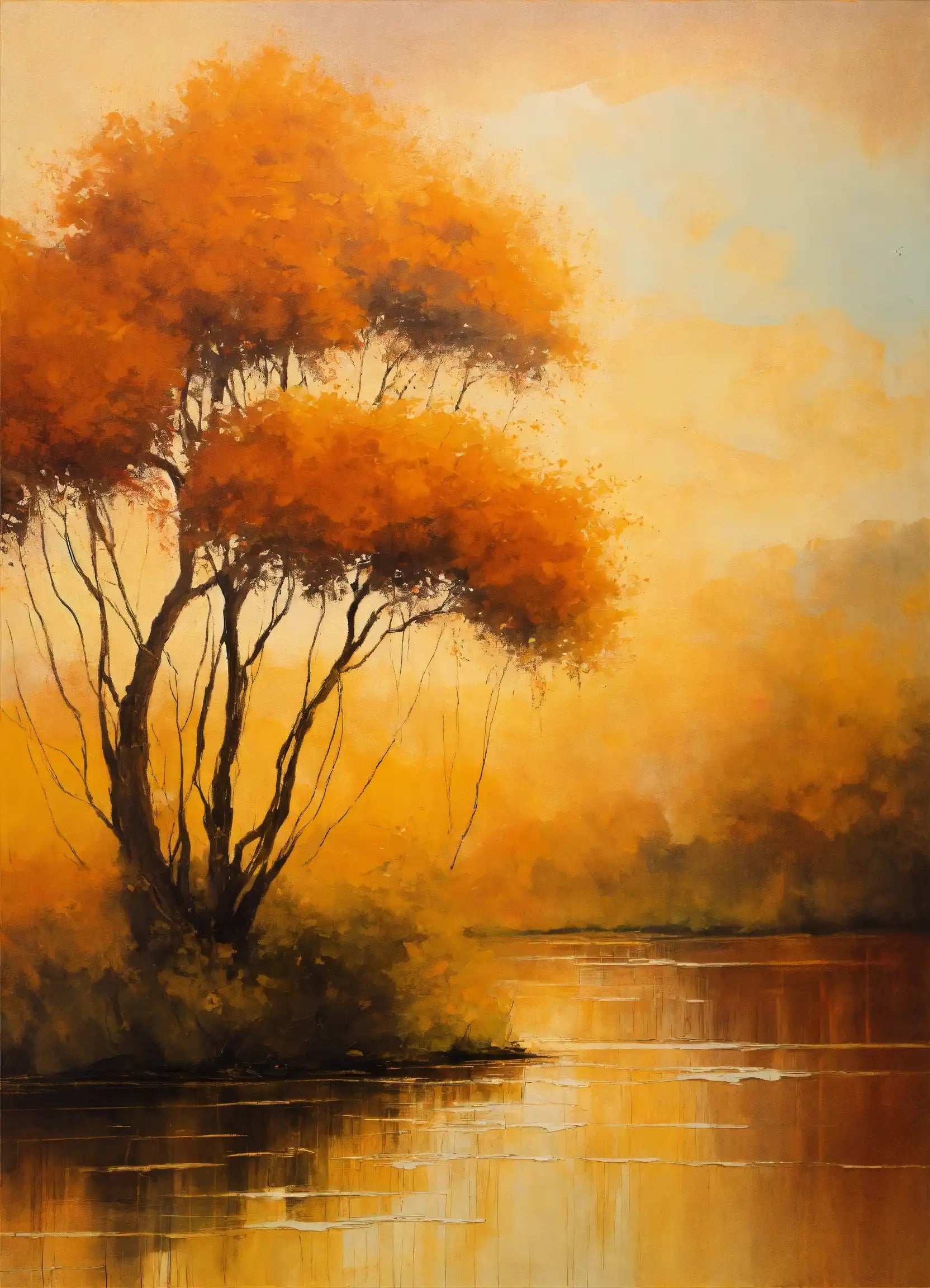 Paysage doré